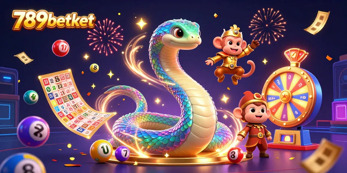 Experience thrilling gameplay and excitement with 789betket, featuring colorful lottery elements and a dynamic scene.