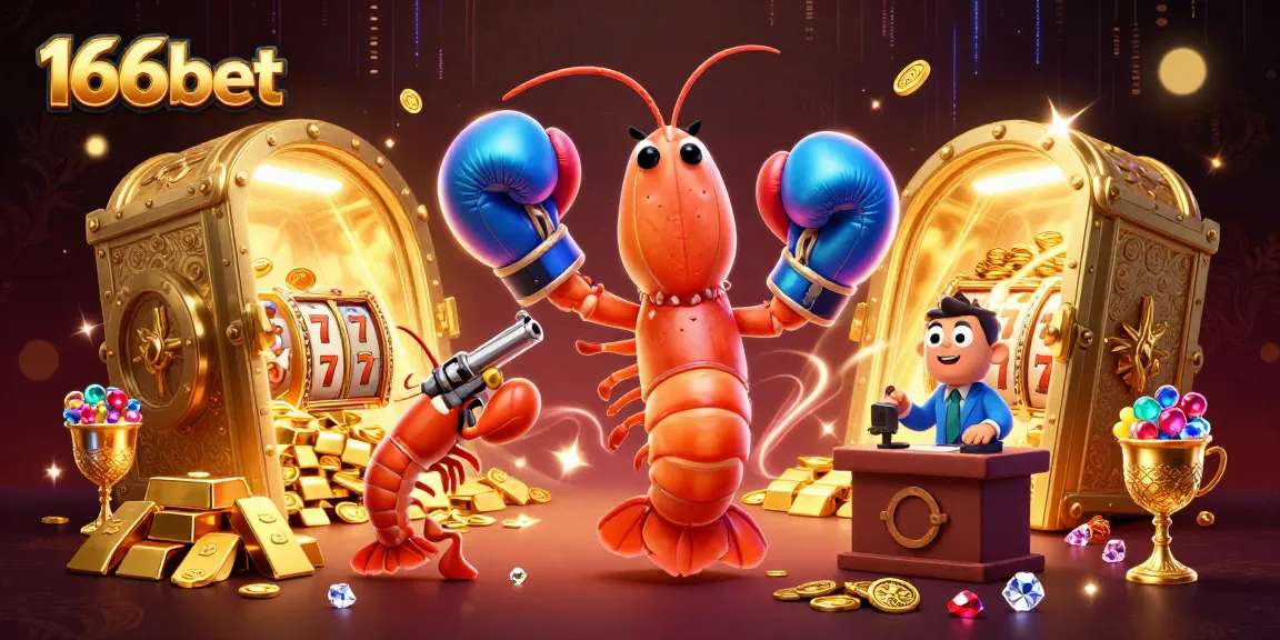 Engage in thrilling gaming with 166bet's vibrant 3D illustration featuring exciting casino elements.