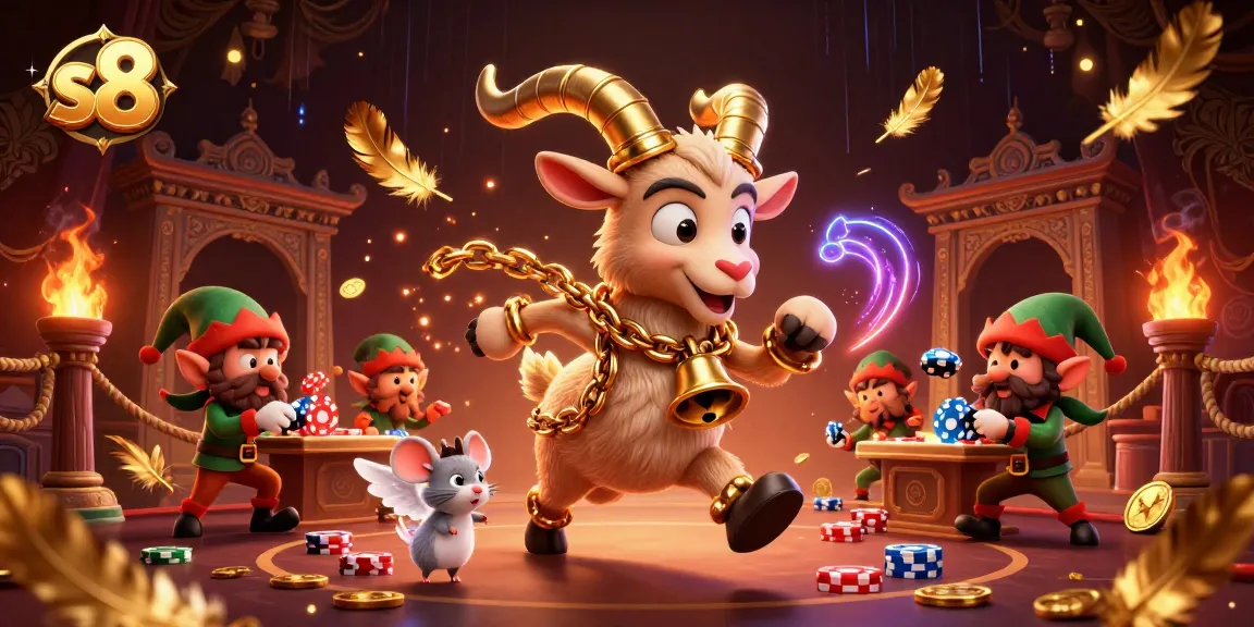 Players explore s8's vivid holiday-horror casino, engaging with immersive gaming action.