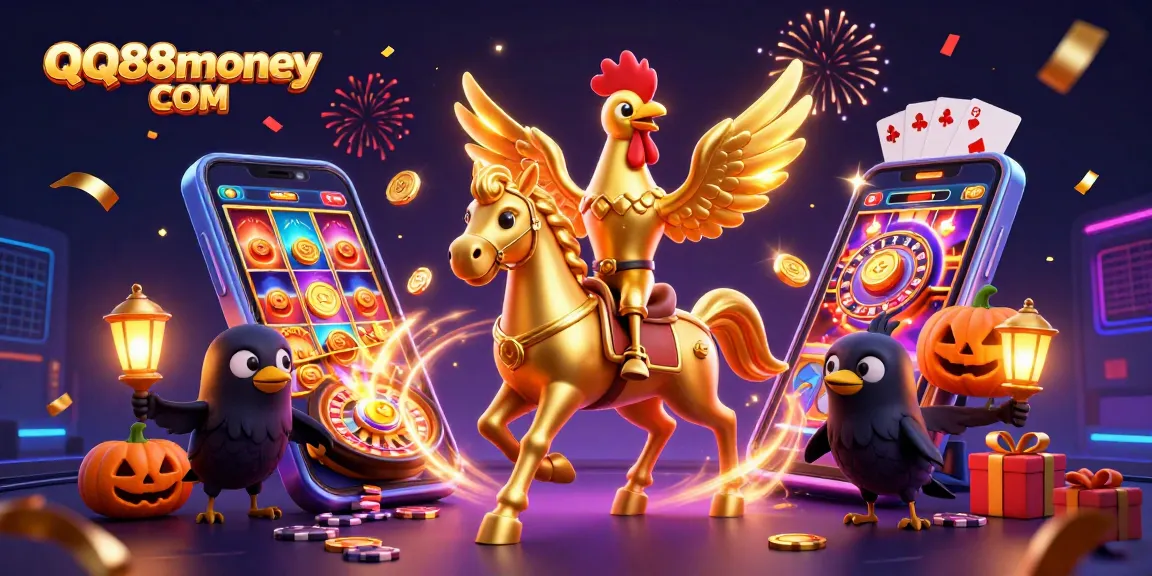 Experience the thrill of QQ88money COM at a vibrant casino scene filled with excitement and action.