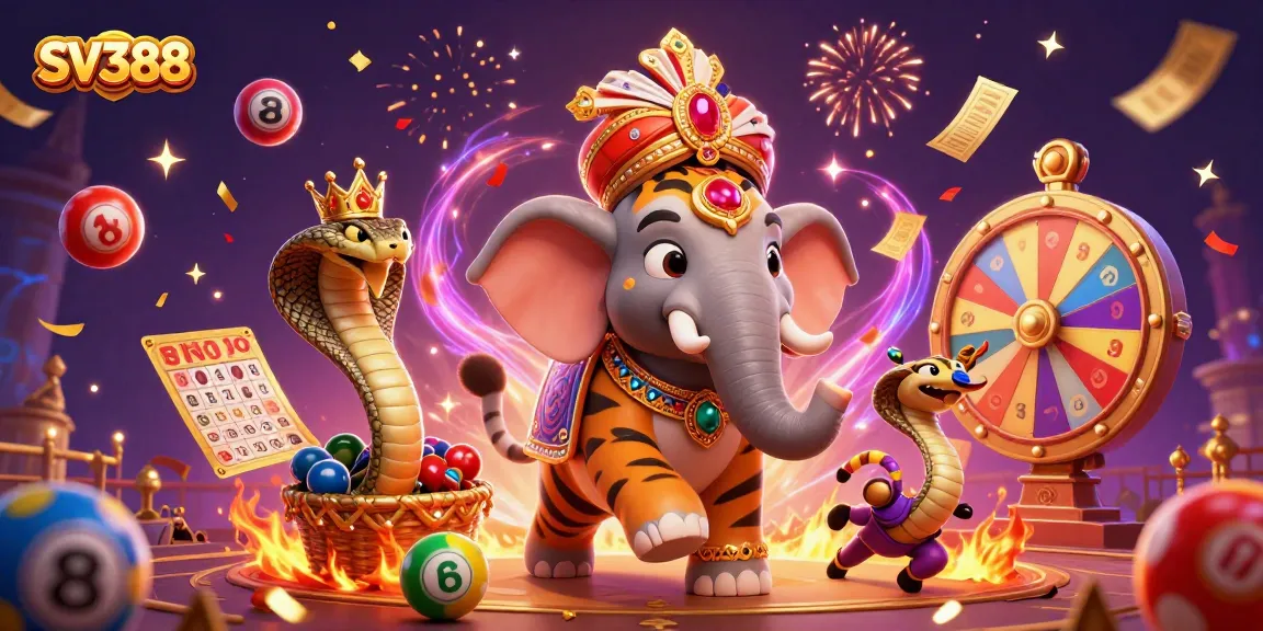SV388 engages players with a dynamic cockfighting illustration showcasing a vibrant gambling experience in a captivating scene.