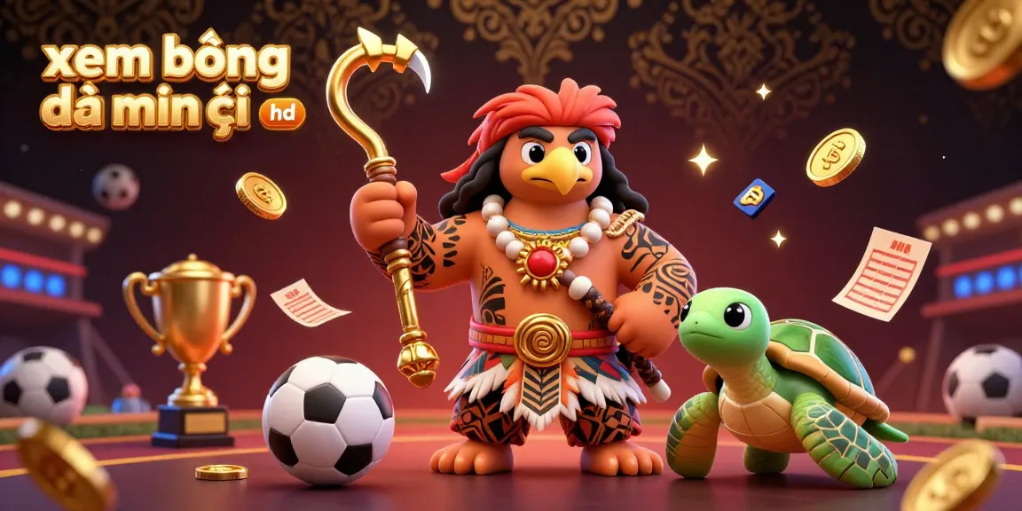 Experience xem bóng đá miễn phí hd with a vibrant 3D sports betting scene featuring dynamic characters and colorful elements.
