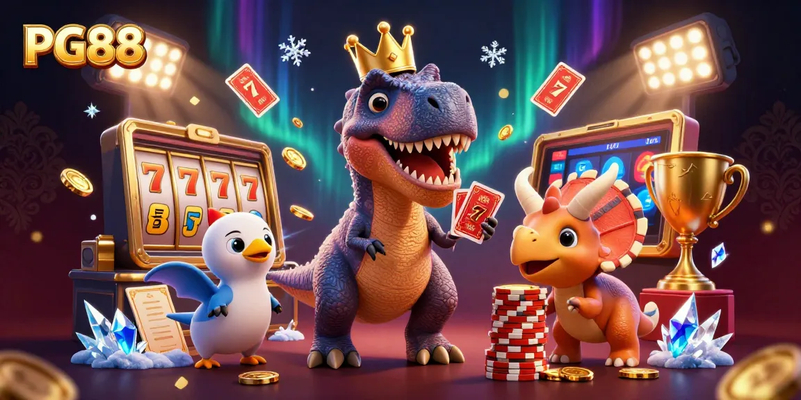 Experience thrilling gameplay at PG88 with characters enjoying a vibrant casino scene filled with excitement.