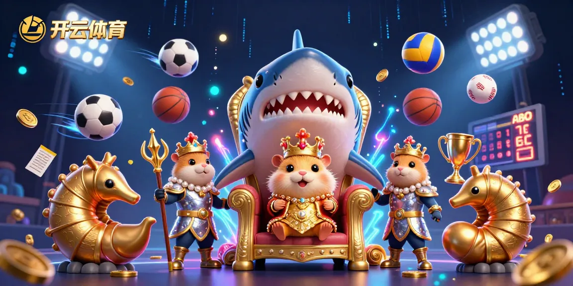 Experience the excitement of 开云体育 with vibrant sports-themed illustration featuring a hamster king and dynamic betting action.