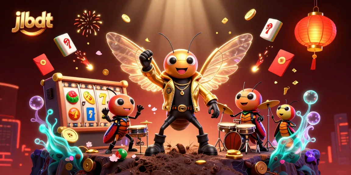 Engage with jlbdt by spinning vibrant slots in a lively casino scene with animated characters.