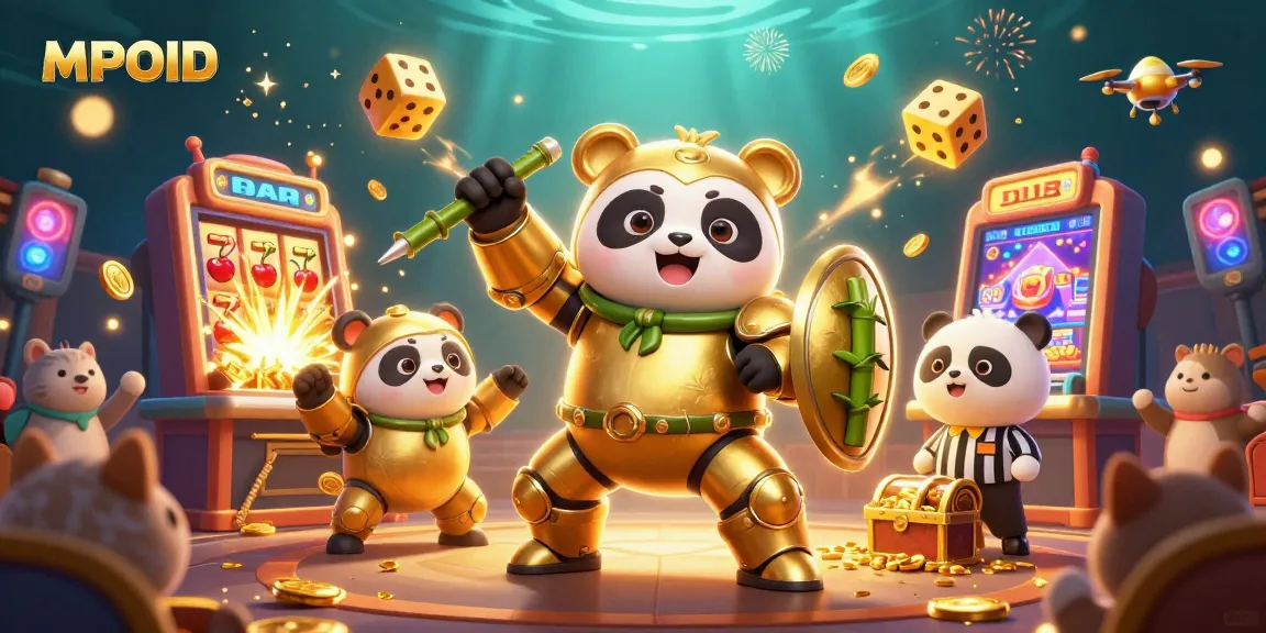 Spin the reels with MPOID during a vibrant casino battle featuring thrilling game elements.