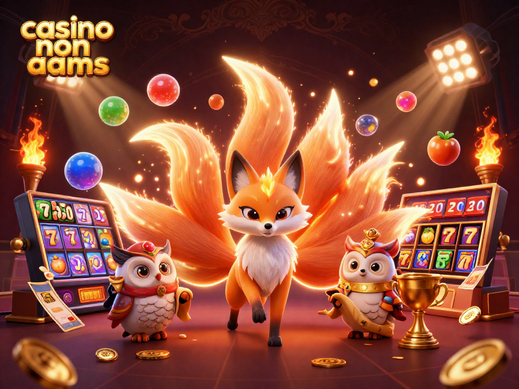 Scopri i migliori casino non AAMS con una vibrante rappresentazione 3D di personaggi animati e elementi di gioco