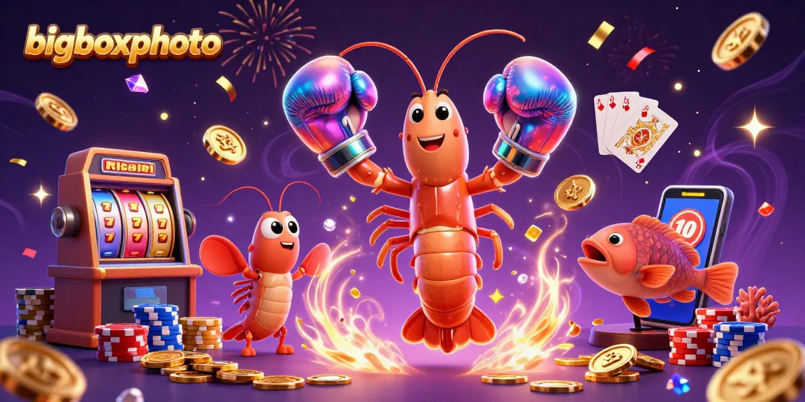 Engage in thrilling casino action with bigboxphoto's vibrant 3D illustration featuring dynamic gambling elements.