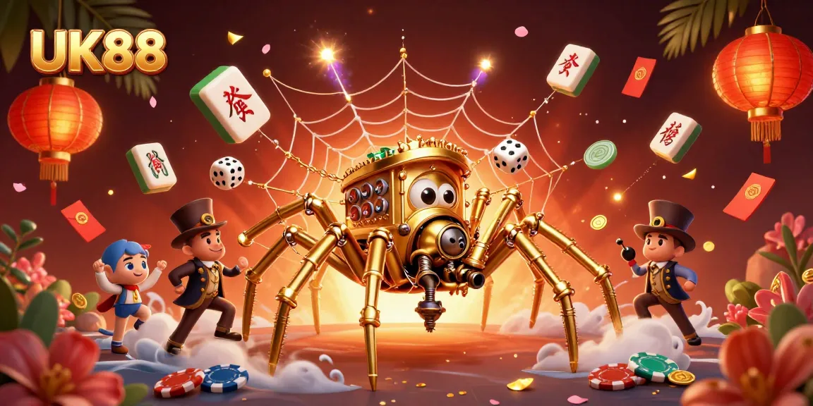 Catch exciting fortunes at UK88 with a vibrant steampunk casino scene full of action.