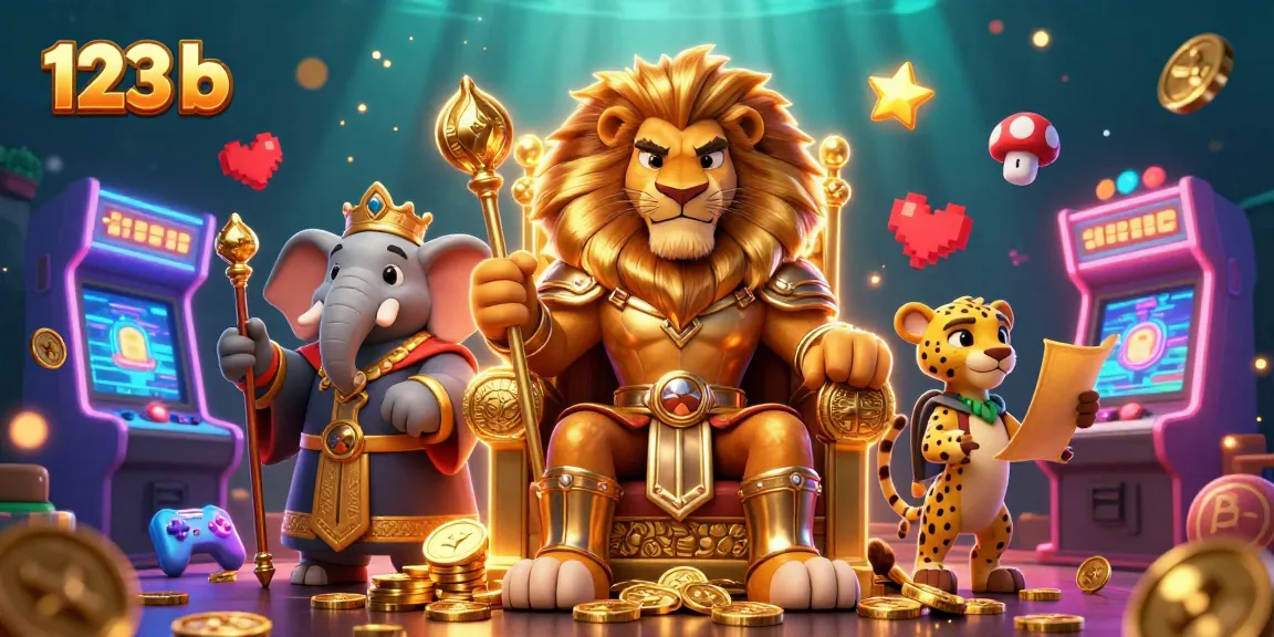 Engage with thrilling games at 123 b as a lion king rules the casino world.