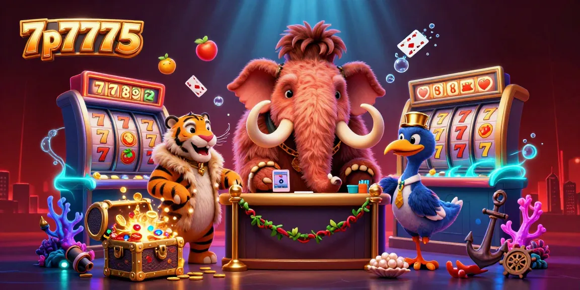 Engage in thrilling moments at 7p7775 with a dynamic casino scene featuring a mammoth bouncer.