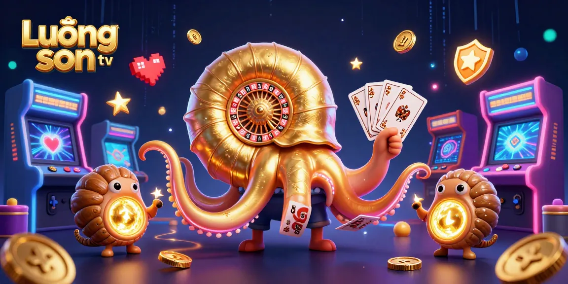 Lương sơn tv showcases a vibrant scene of a giant nautilus as a roulette wheel, engaging in thrilling gaming.