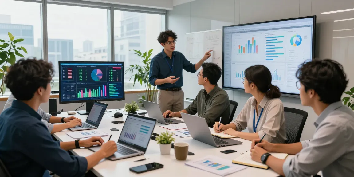 Analisis syair menang dengan tim profesional di ruang kantor modern