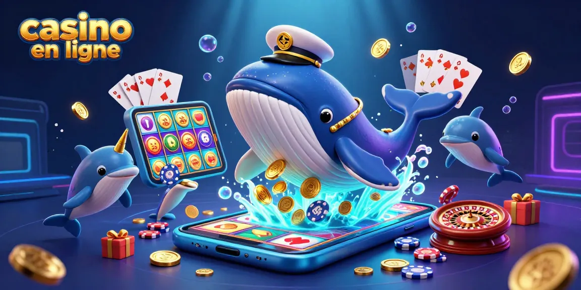 Jouez au casino en ligne avec un immense aquarium peuplé de poissons et de jetons scintillants.