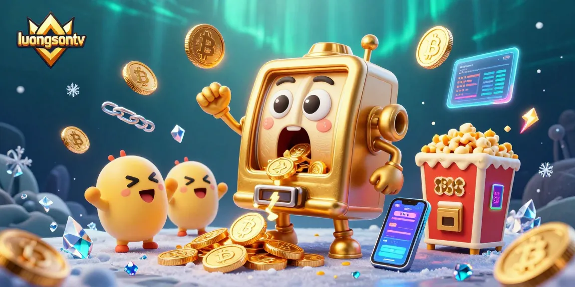 Experience the vibrant action on luongsontv as a golden slot machine hits a jackpot!
