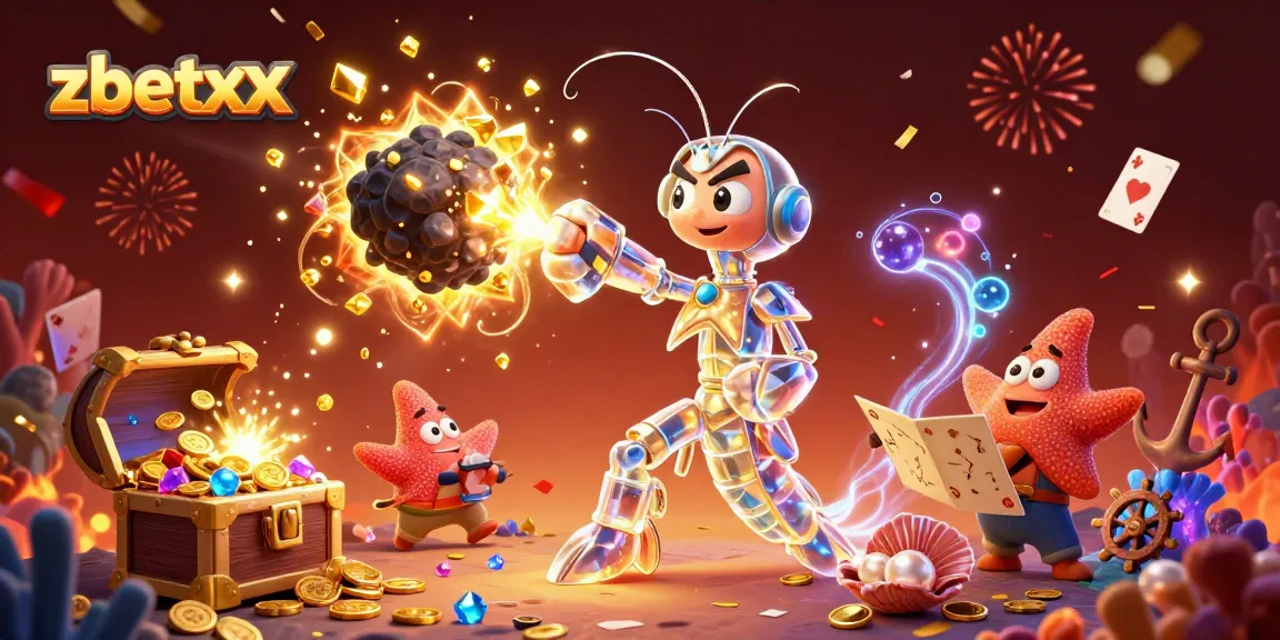 Engage in thrilling gameplay with zbetxx as the galactic mantis shrimp battles for riches amidst dynamic casino elements.