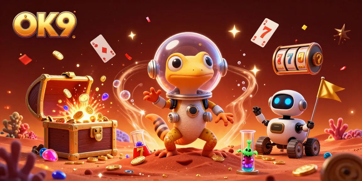 OK9 showcases an exciting Martian casino adventure as the gecko discovers buried treasures.