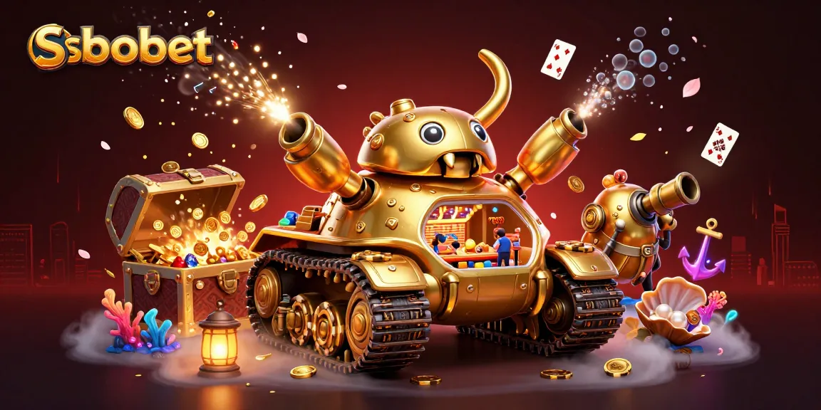 SboBet captures the excitement of betting with a unique 3D casino beetle tank bursting with treasures and games.
