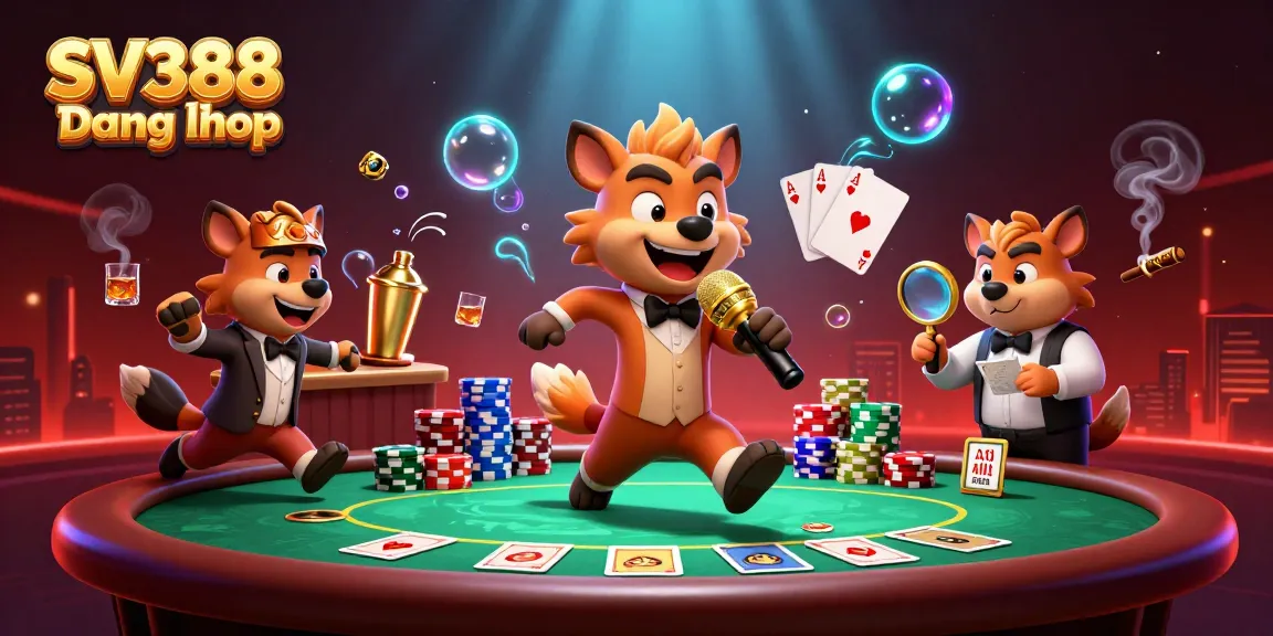 Experience thrilling gameplay and secure access with SV388 Đăng nhập in this vibrant casino scene.