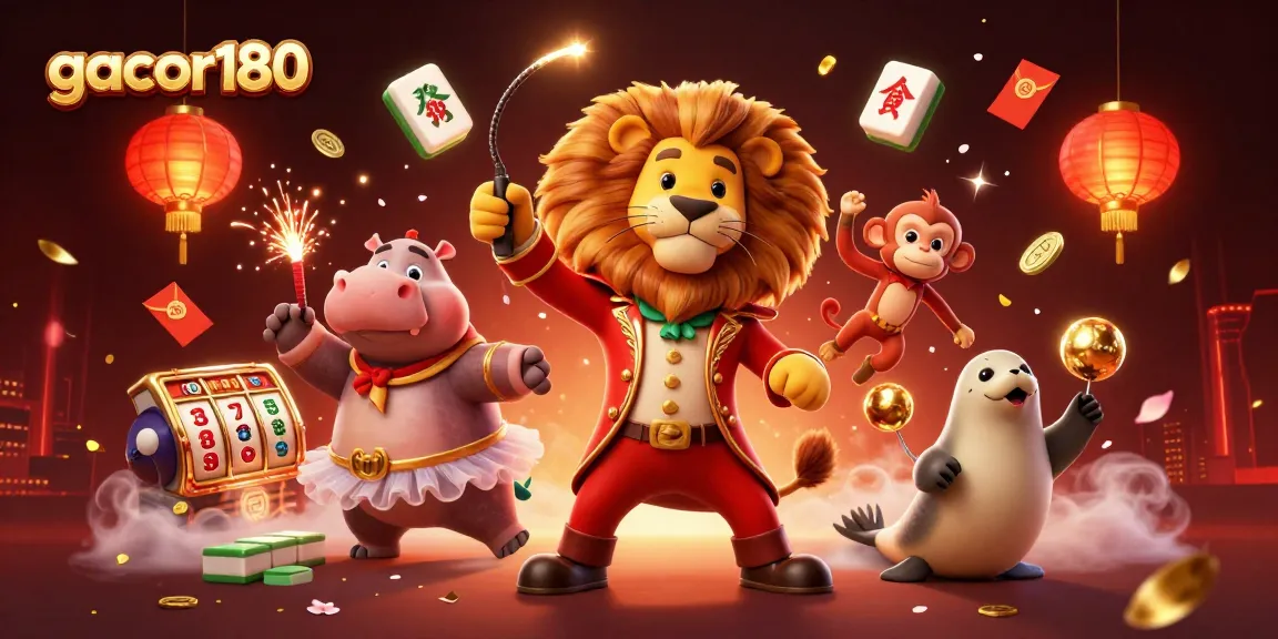 Menangkan permainan slot gacor180 dengan karakter 3D seperti singa, hippo, dan monyet yang menghibur.