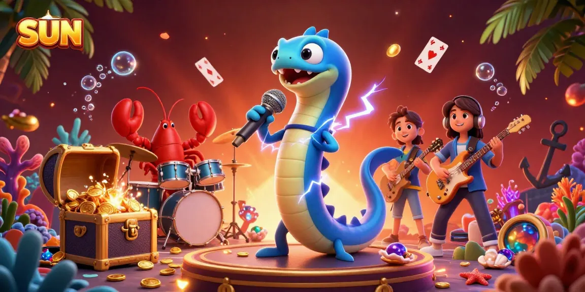 Engage in thrilling gameplay at Sun casino with vibrant underwater treasures and dynamic characters.