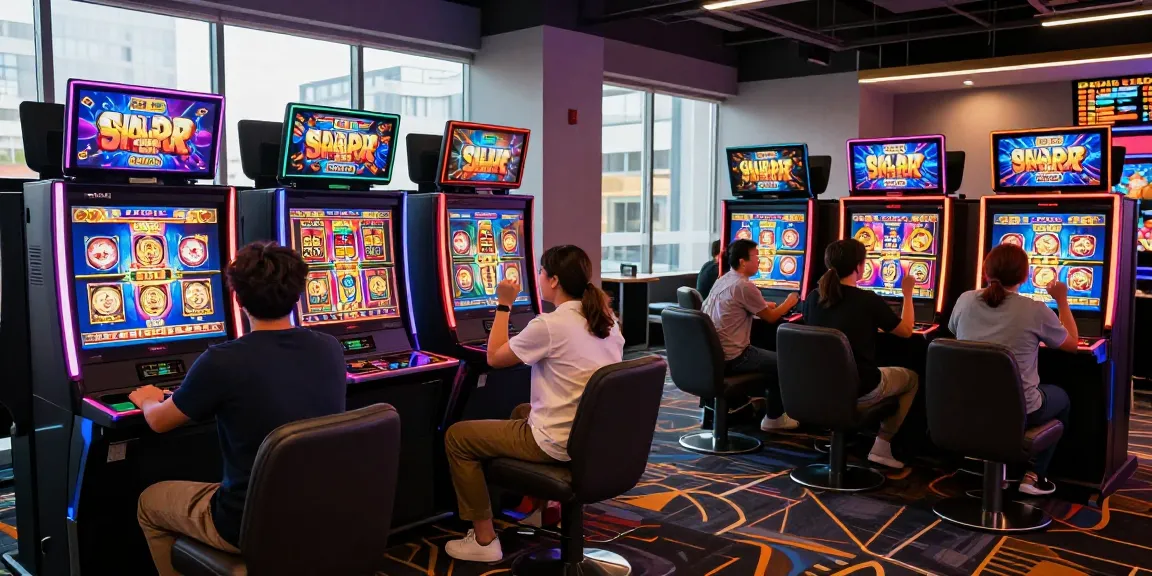 Pengalaman bermain di https://tahun4d.com/ dengan suasana kasino slot yang meriah dan teman-teman bersenang-senang.