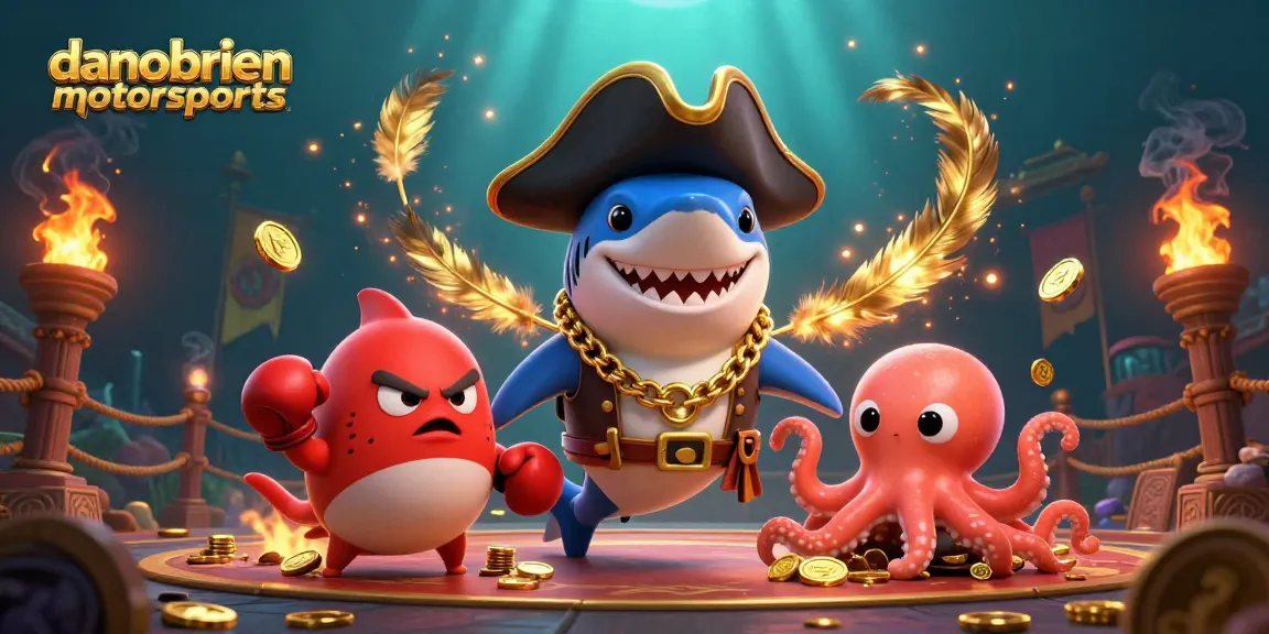 Engage in thrilling action with danobrienmotorsports' vibrant casino adventure featuring playful characters and golden treasures.