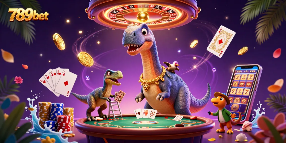 Experience 789bet's thrilling casino atmosphere with dynamic card dealing and sparkling game elements.