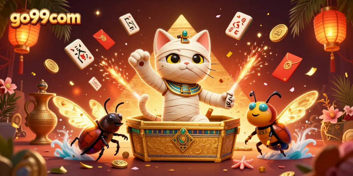 Experience go99com's excitement with a vibrant pyramid casino illustrated with Egyptian themes.