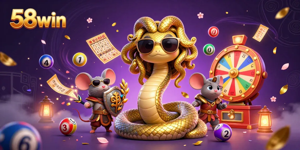 58win showcases a vibrant casino atmosphere with Medusa and dynamic gaming elements.