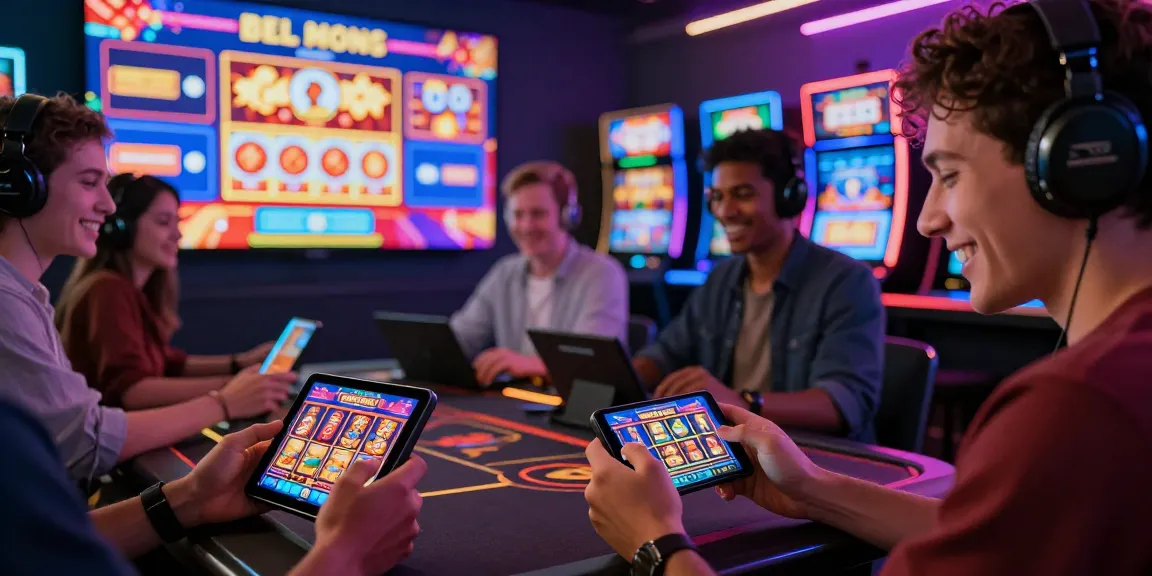 Exciting online casino gaming experience at https://brcs.co.uk with players interacting with vibrant games and bonuses.