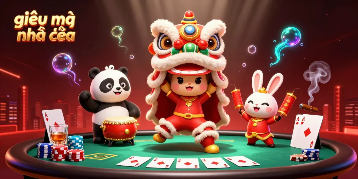 Experience the excitement of giải mã nhà cái with 3D illustrations of an engaging casino scene.