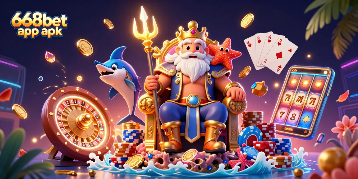 Spin and win with 668bet app apk, experiencing vibrant casino action in a 3D realm.
