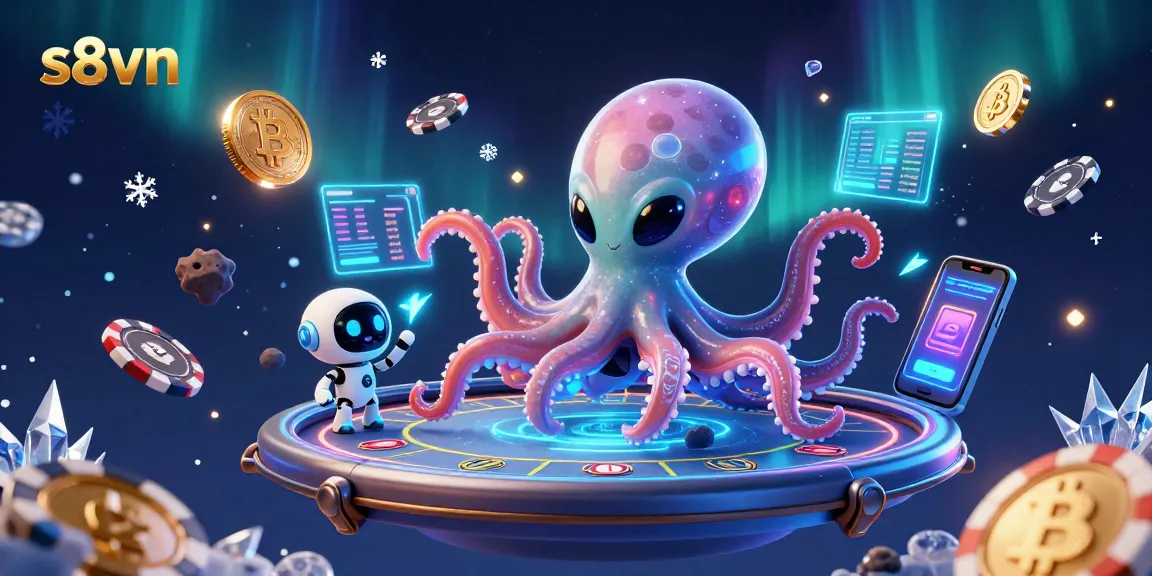 Engage with s8vn's cosmic casino experience featuring interactive poker gameplay.