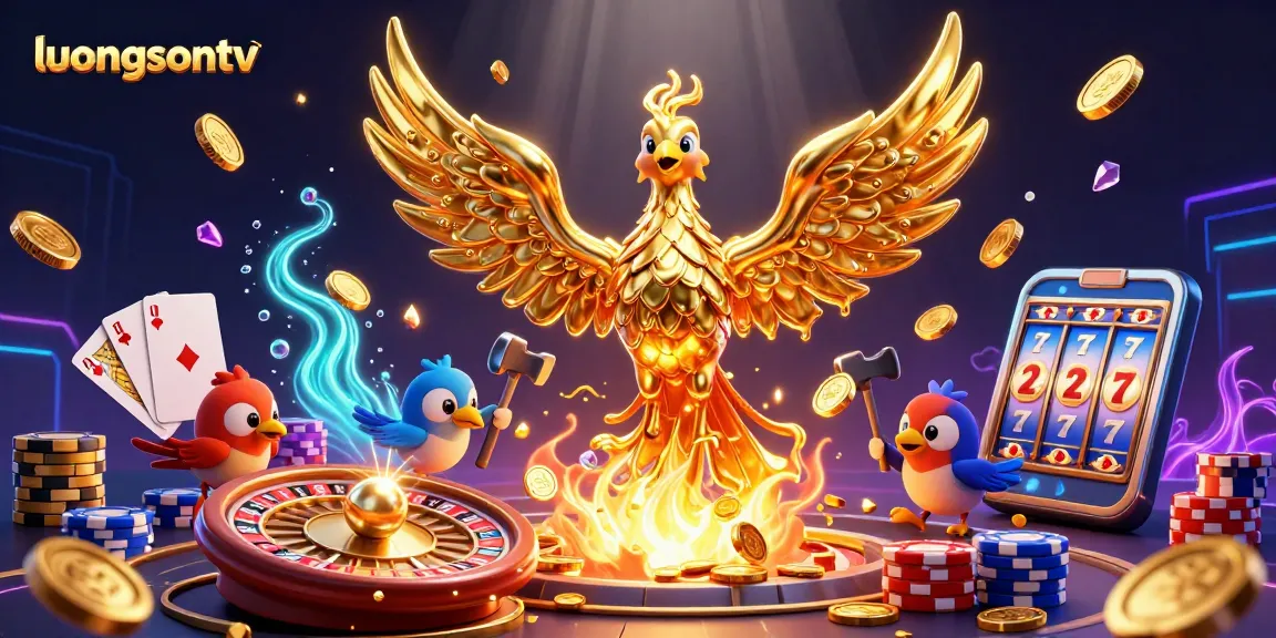 Experience thrilling gameplay with luongsontv's live casino thrill from molten gold phoenix action.