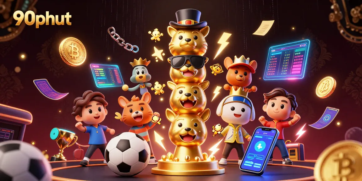 90phut showcases an engaging sports betting scene with vibrant characters and dynamic betting elements.