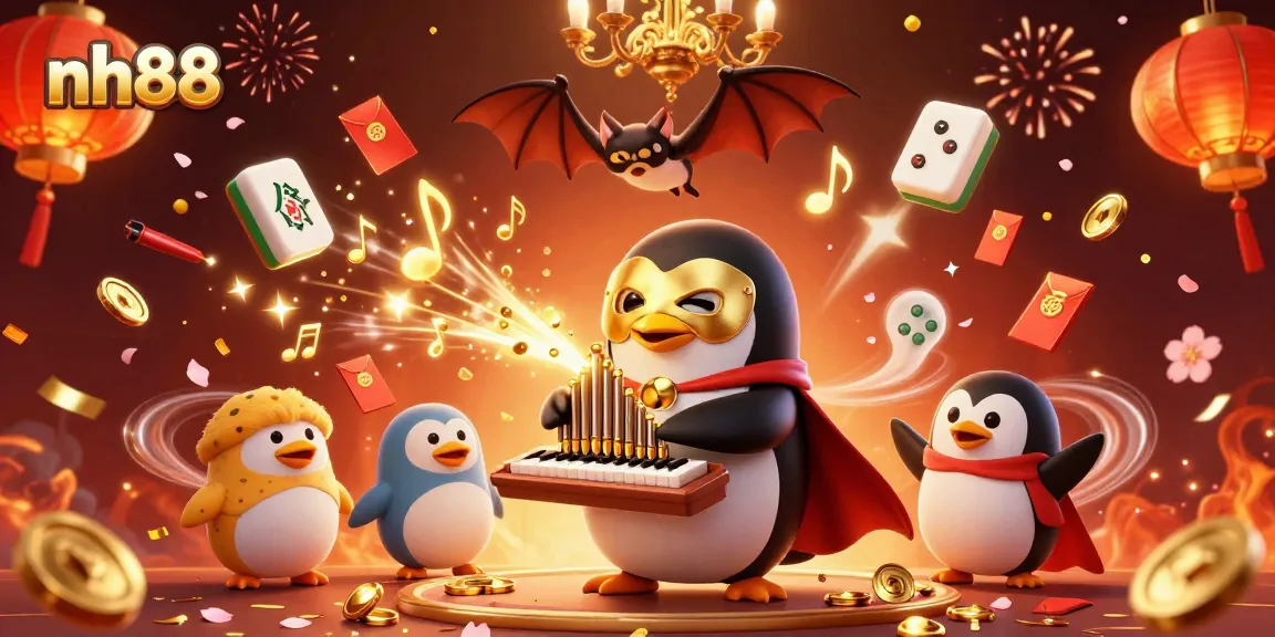 Experience high-energy gaming with nh88's captivating 3D casino illustration showcasing vibrant elements and rich details.