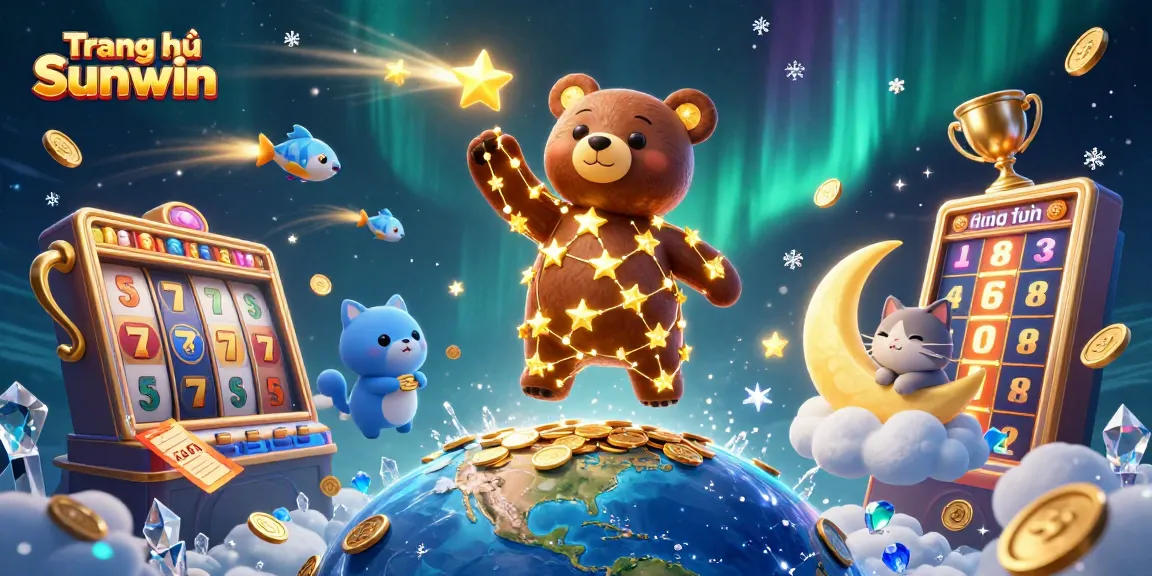 Engage in thrilling slots action at Trang chủ Sunwin with dynamic golden reels and sparkling elements!