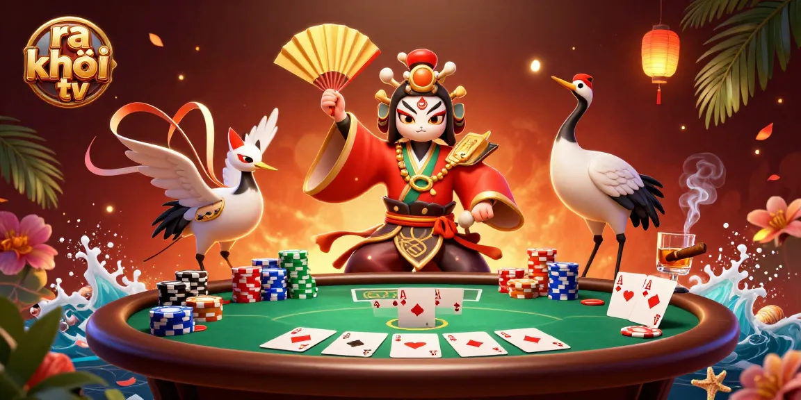 Bet on ra khơi tv with vibrant poker action and thrilling game elements.