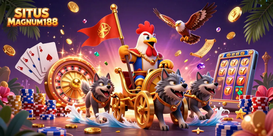 Experience the thrill of SITUS MAGNUM188 with dynamic warriors and casino treasures.