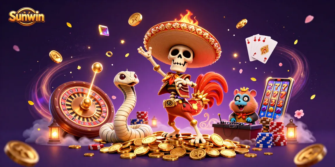 Engage with sunwin at a vibrant digital casino experience featuring dynamic characters and classic games.